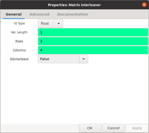 Matrix interleaver example interleave settings.png